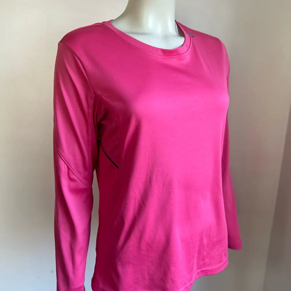 Apex Pink Long Sleeve Fitted Tee M